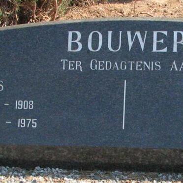 BOUWER Mias 1908-1975 &amp; Dollie 1913-2008