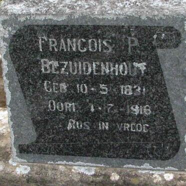 BEZUIDENHOUT Francois P. 1831-1918