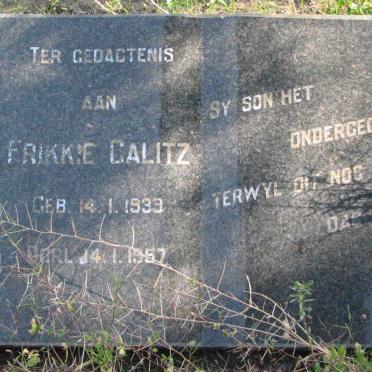 CALITZ Frikkie 1933-1957