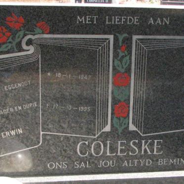COLESKE Erwin 1947-1995