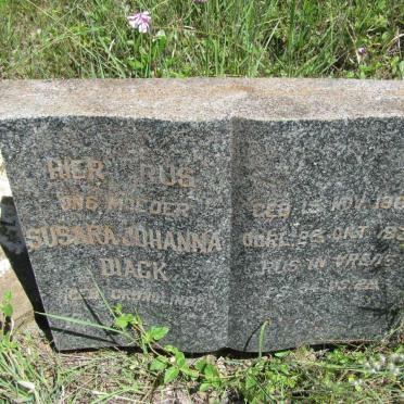 DIACK Susara Johanna nee GRUNDLING 1863-1934