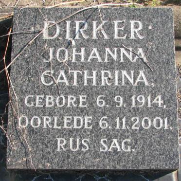 DIRKER Johanna Cathrina 1914-2001