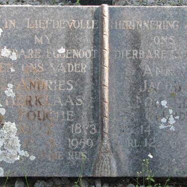 FOUCHE Andries Herklaas 1873-1959 &amp; Anna Jacoba ?-?