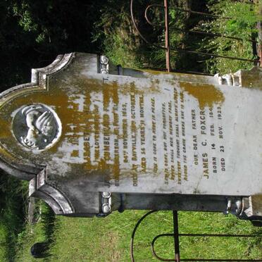 FOXCROFT James C. 1845-1923 &amp; Elizabeth Amelia ANDERSON 1853-1910