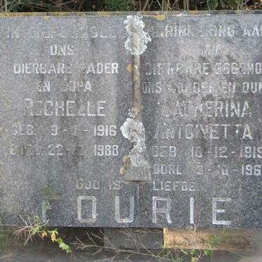 FOURIE Rochelle 1916-1988 &amp; Catherina Antoinetta 1919-1966