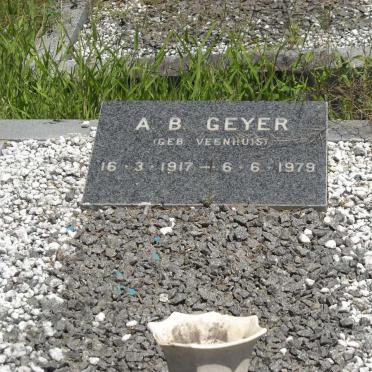 GEYER A.B. nee VEENHUIS 1917-1979