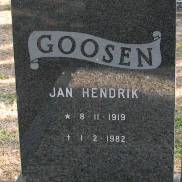 GOOSEN Jan Hendrik 1919-1982