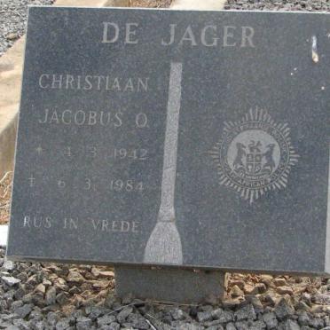 JAGER Christiaan Jacobus O., de 1942-1984
