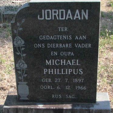 JORDAAN Micheal Phillipus 1897-1966