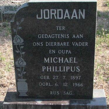 JORDAAN Micheal Phillipus 1897-1966