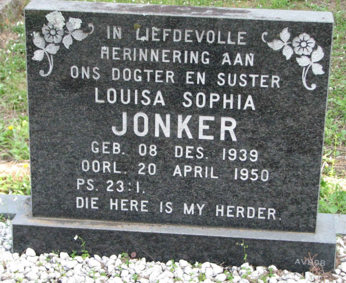 JONKER Louisa Sophia 1939-1950