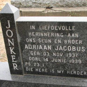 JONKER Adriaan Jacobus 1937-1939