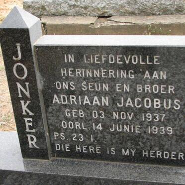JONKER Adriaan Jacobus 1937-1939