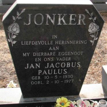 JONKER Jan Jacobus Paulus 1930-1977