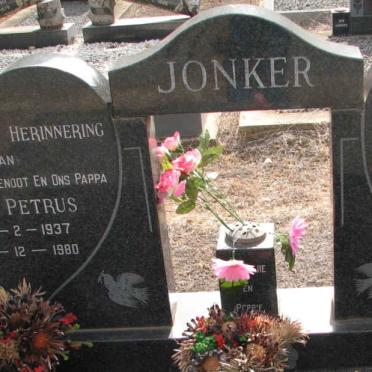 JONKER Gert Petrus 1937-1980 &amp; Susan Elizabeth 1943-2001