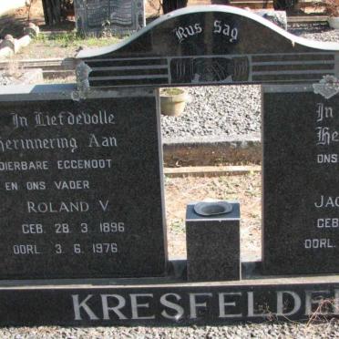 KRESFELDER Roland V.1896-1976 &amp; Jacoba 1905-1978