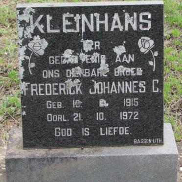 KLEINHANS Frederick Johannes C. 1915-1972