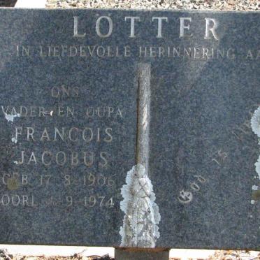 LOTTER Francois Jacobus 1906-1974