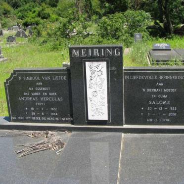 MEIRING Andreas Herculas 1922-1984 &amp; Salome 1922-2006
