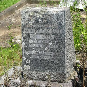 Mc LAREN Robert Maynard 1881-1958 &amp; Hester J.M. GRUNDLING 1887-1943