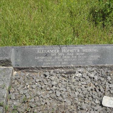 MEIRING Alexander Hofmeyr