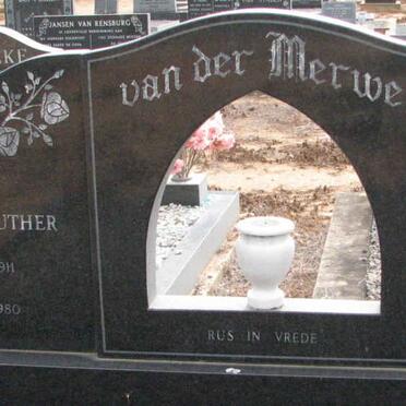 MERWE Martin Luther, van der 1911-1980 &amp; Annie Helen 1912-1979