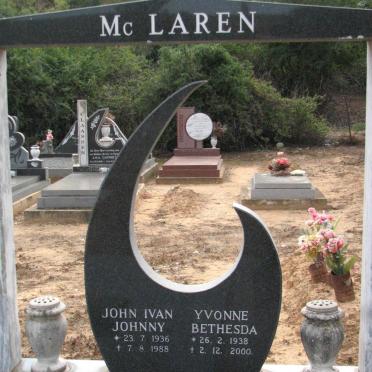 McLAREN John Ivan 1936-1988 &amp; Yvonne Bethesda 1938-2000