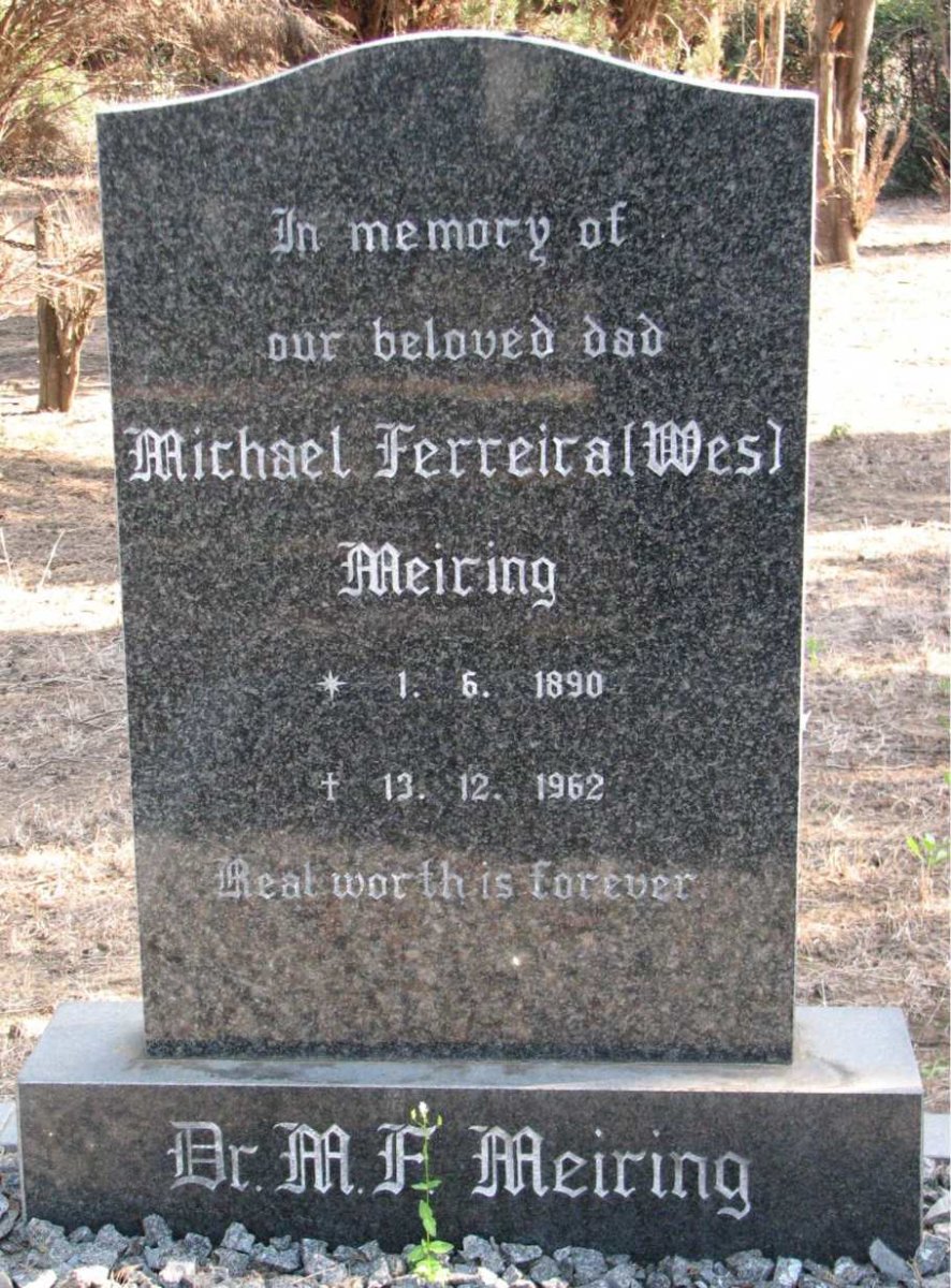 MEIRING Michael Ferreira 1890-1962