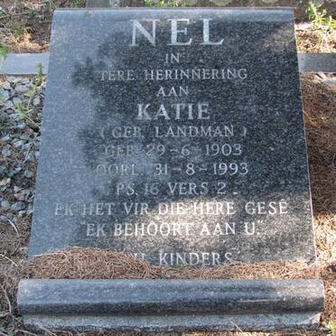 NEL Katie nee LANDMAN 1903-1993