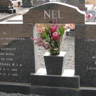 NEL Nicolaas H.J.A. 1898-1985 &amp; Fransina E. JANSEN VAN VUUREN 1905-1993
