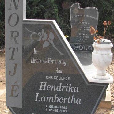 NORTJÉ Hendrika Lambertha 1968-2003
