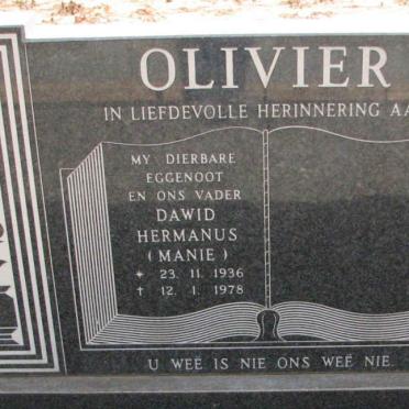 OLIVIER Dawid Hermanus 1936-1978