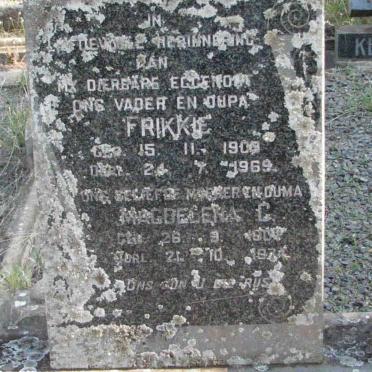 OLIVIER Frikkie 1909-1969 &amp; Magdelena C. 1907-1974