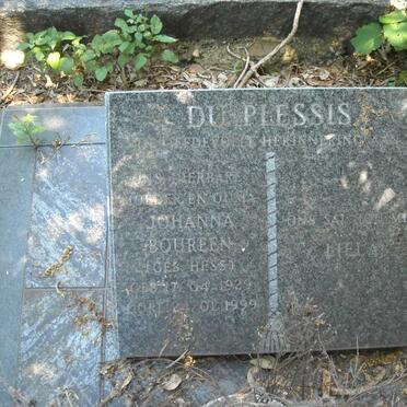 PLESSIS Johanna Boureen, du nee HESS 1929-1999
