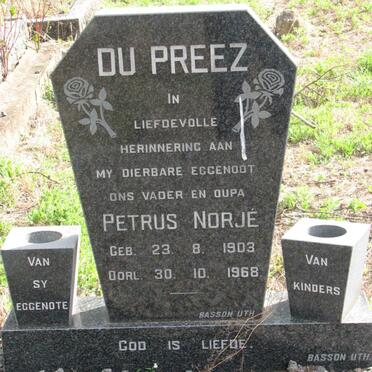 PREEZ Petrus Norje, du 1903-1968