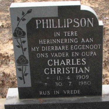 PHILLIPSON Charles Christian 1909-1980