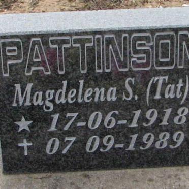PATTINSON Magdalena S. 1918-1989