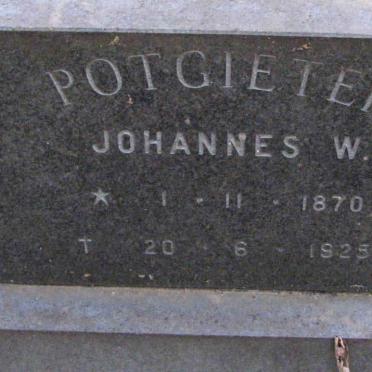 POTGIETER Johannes W. 1870-1925