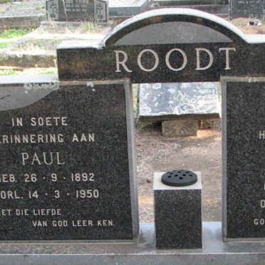 ROODT Paul 1892-1950 &amp; Ria BOUWER 1895-1976