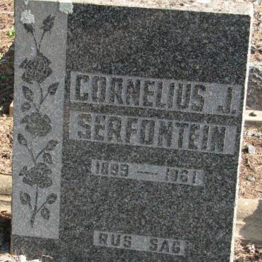 SERFONTEIN Cornelius J. 1899-1961