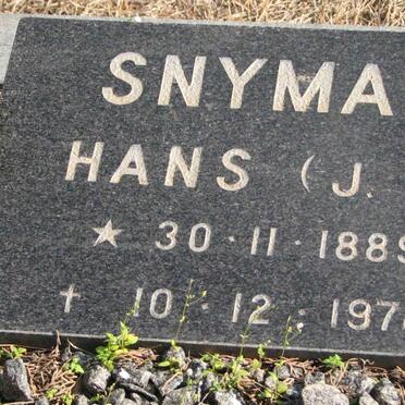 SNYMAN J.M. 1889-1978