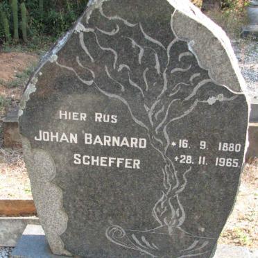 SCHEFFER Johan Barnard 1880-1965