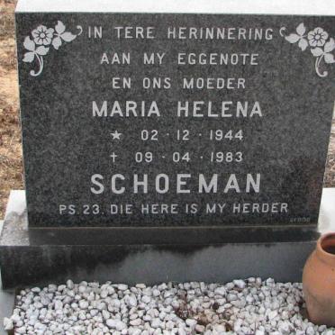 SCHOEMAN Maria Helena 1944-1983