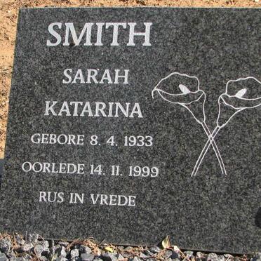 SMITH Sarah Katarina 1933-1999