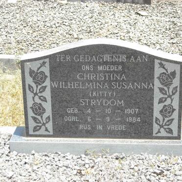 STRYDOM Christina Wilhelmina Susanna 1907-1984