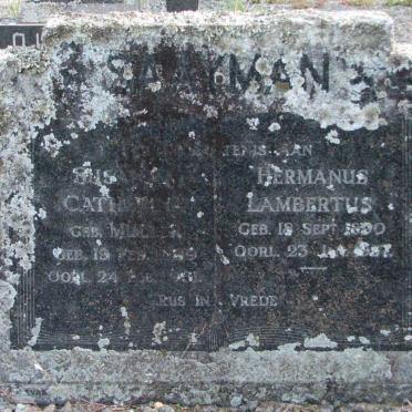 SAAYMAN Hermanus Lambertus 1890-1957 &amp; Susanna Catharina MULLER 18?9-19??