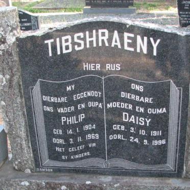 TIBSHRAENY Philip 1904-1969 &amp; Daisy 1911-1996