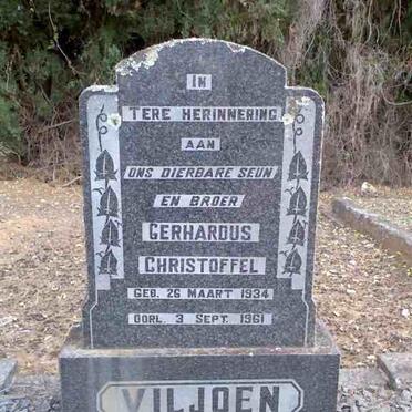 VILJOEN Gerhardus Christoffel 1934-1961