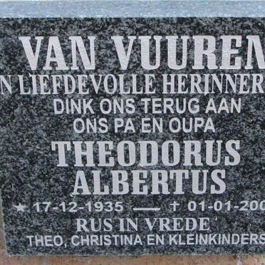 VUUREN Theodorus Albertus, van 1935-2004