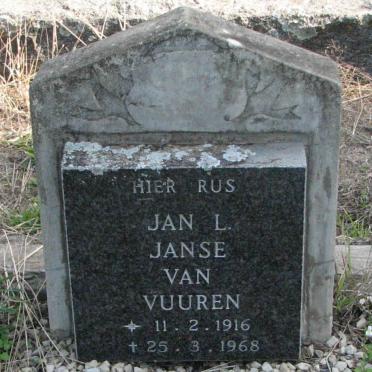 VUUREN Jan L., Janse van 1916-1968